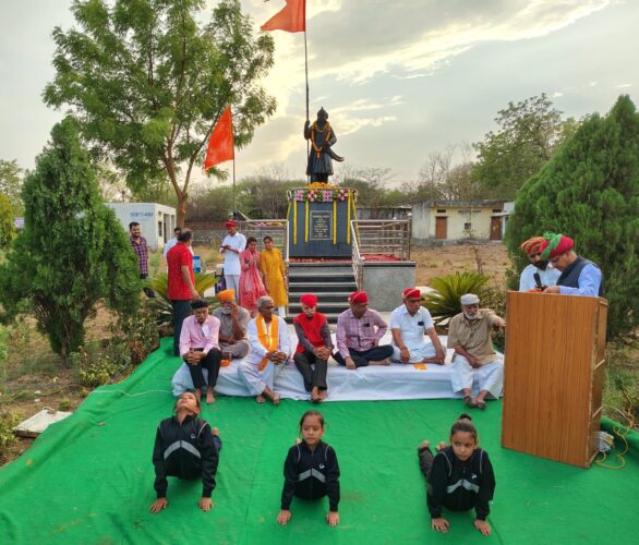 भीण्डर के प्रताप स्मारक में मनाई महाराणा प्रताप जयंती