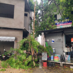 भीण्डर में तेज हवाओं के साथ मूसलधार बारिश, जनजीवन प्रभावित