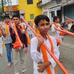 श्रावण मास की भक्ति - कांवड़ यात्रा में महादेव के जयकारों से गुंजा भीण्डर