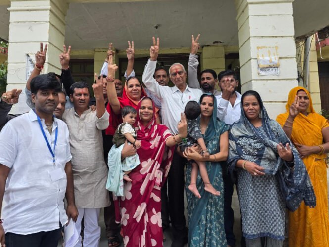 भीण्डर - 16 वर्ष बाद पालिकाध्यक्ष की कुर्सी पर कांग्रेस का कब्जा